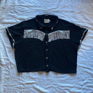 Pammy Blouse Western Fringe
